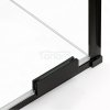 NEW TRENDY Kabina przyścienna SMART BLACK 110x80x200 EXK-4177